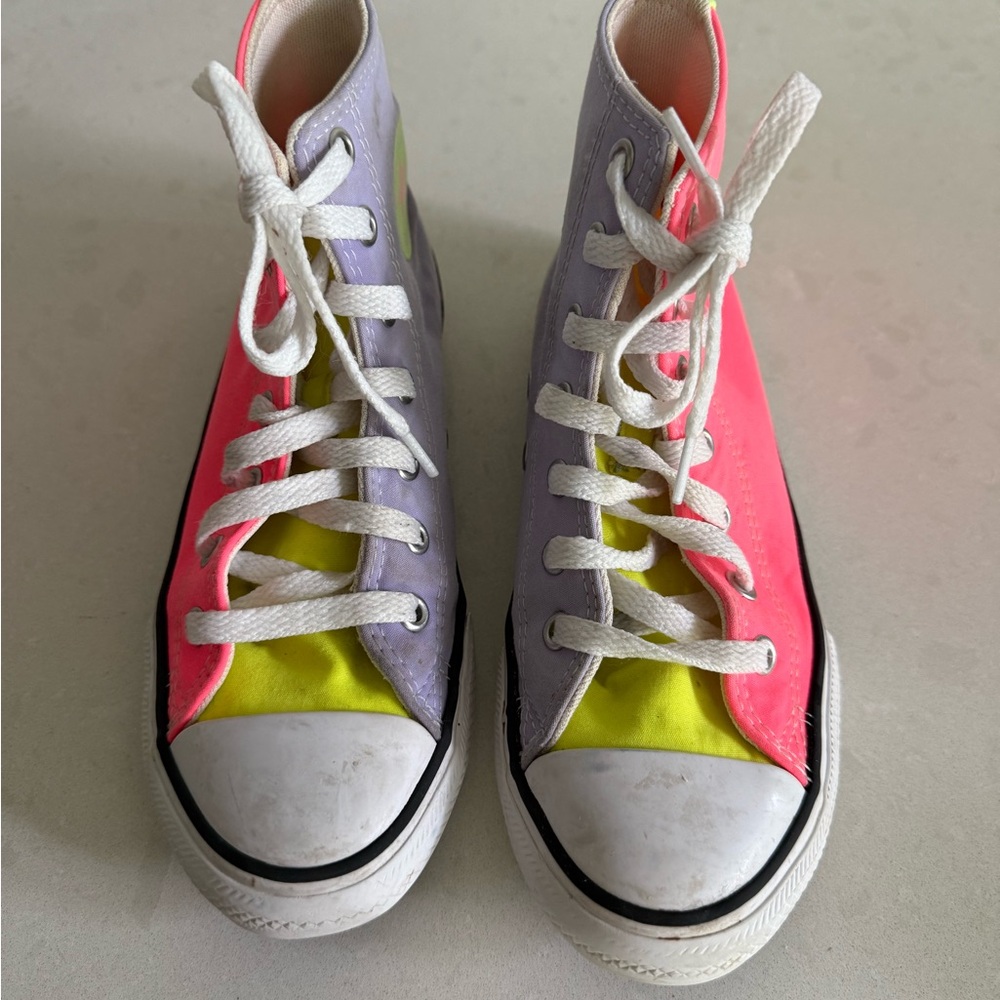 Colorful High-Top Converse Sneakers